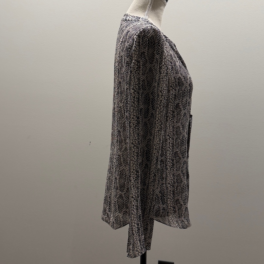 Theory Silk Snake Print Shirt View 5